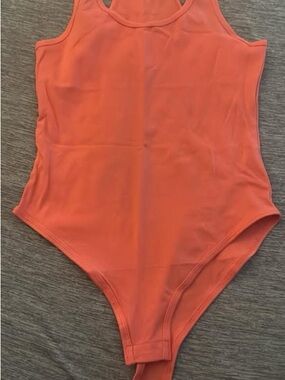 Zenana Outfitters Orange Sleeveless Bodysuit